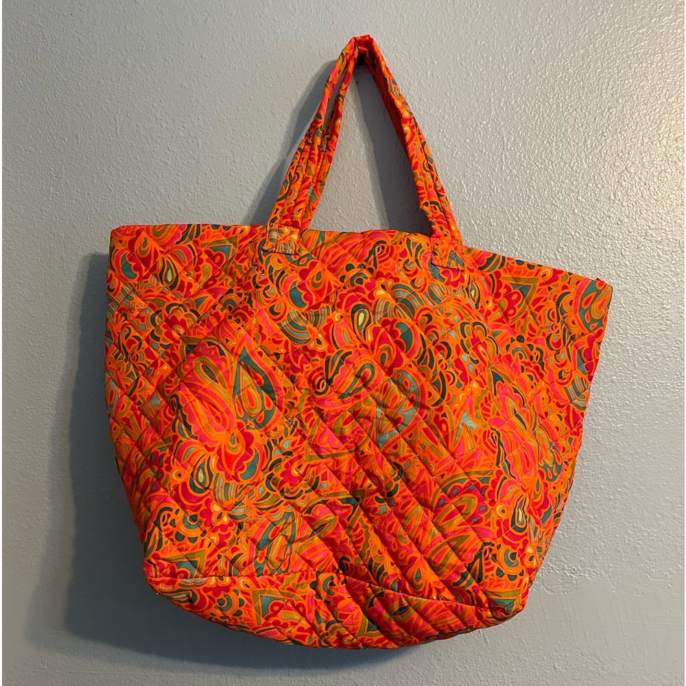 Quilted Lined Tote Bag